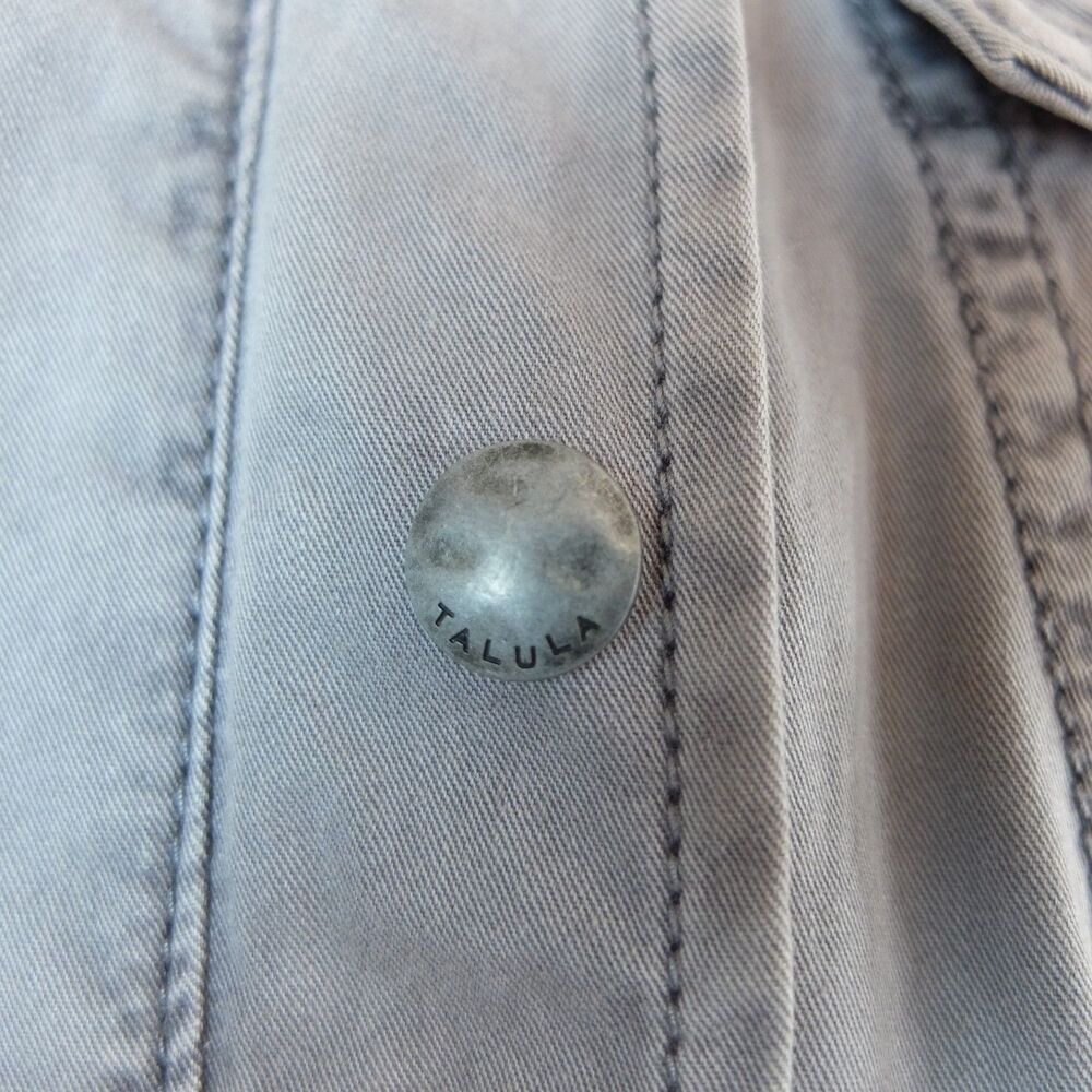 Talula Hooded Utility Jacket Washed Gray Size XXS - Picture 8 of 11